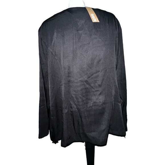 BloomChic Open Front Pocket Long Sleeve Career Blazer Sz 26 (4XL) Womens Plus Bl - Picture 6 of 10